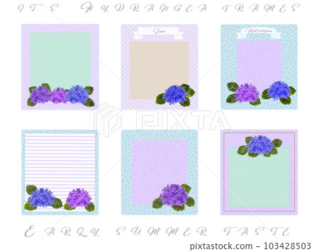 留言卡素材【六月,繡球花】相框(·∀·) 留言卡素材【六月,繡球花】相框(·∀·) 103428503