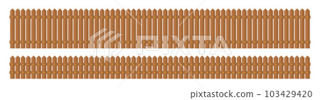 ooden fence in flat style vector illustration isolated on white ooden fence in flat style vector illustration isolated on white 103429420