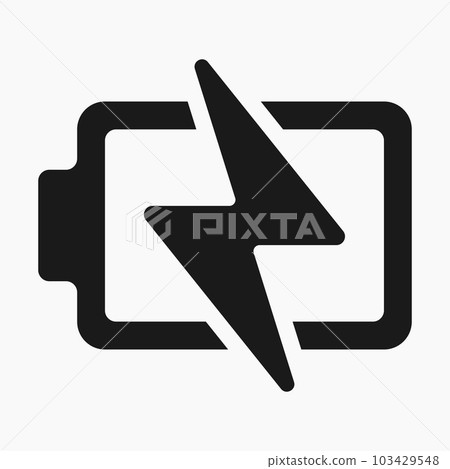 charging battery accumulator simple line icon vector flat illustration 103429548