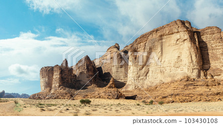 Desert erosion formations near Jabal Ikmah, Al Ula, Saudi Arabia 103430108