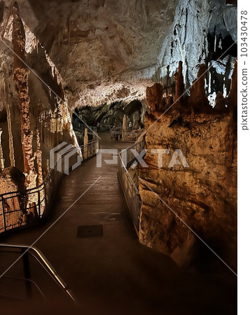 Grotte di Frasassi Karst Cave in Marche, Italy Grotte di Frasassi Karst Cave in Marche, Italy 103430478
