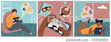 Mobile Games Square Compositions 103430993