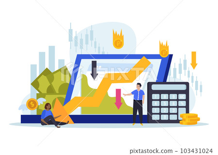 Flat Economy Crisis Composition Flat Economy Crisis Composition 103431024