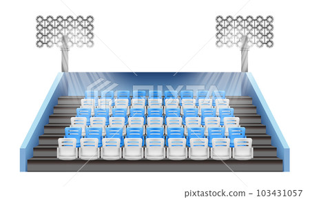 Stadium Tribune Realistic Composition 103431057