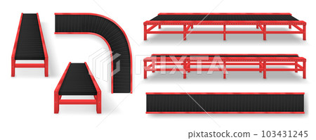 Conveyor Belt Realistic Set 103431245