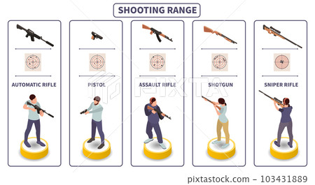 Shooting Range Infographic Set - Stock Illustration [103431889] - PIXTA