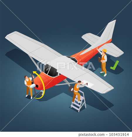 Aircraft Service Isometric Aircraft Service Isometric 103431914