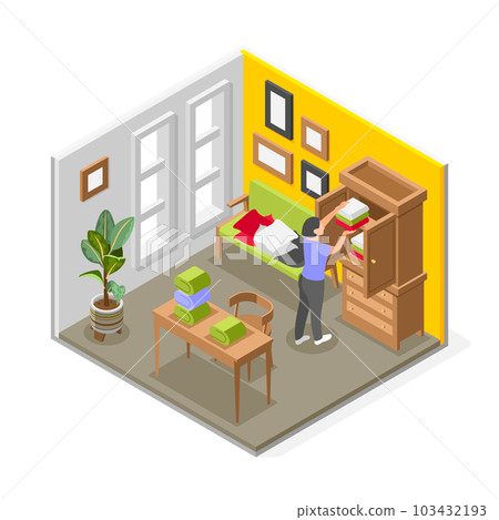 Decluttering Wardrobe Composition Decluttering Wardrobe Composition 103432193