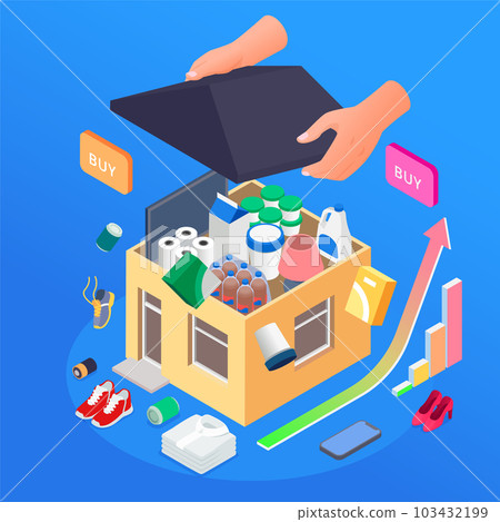 Overconsumption Isometric Concept 103432199