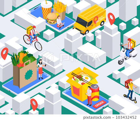 City Food Delivery Composition 103432452