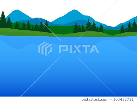 mountain and tree view 103432731