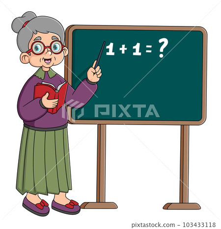 Professor teacher scientist standing near blackboard and teaching concept Professor teacher scientist standing near blackboard and teaching concept 103433118