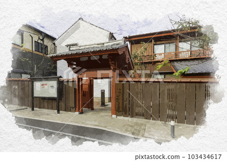 水彩風格的長崎東神宅邸遺跡 藏博物館 長崎縣長崎市 103434617