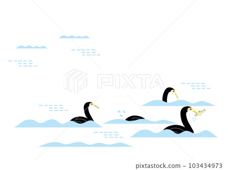 cormorant in the river 103434973