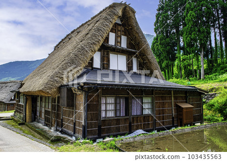 Toyama Prefecture, Gokayama, Ainokura Gassho-style Village, Gassho-style guesthouse Nagayomon, World Heritage Site Toyama Prefecture, Gokayama, Ainokura Gassho-style Village, Gassho-style guesthouse Nagayomon, World Heritage Site 103435563