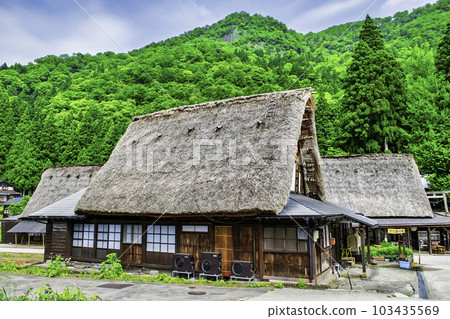 Toyama Prefecture, Gokayama, Ainokura Gassho-style Village, Gassho-style houses, World Heritage Site 103435569