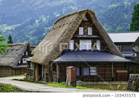 富山縣、五箇山、相倉合掌造村、合掌造旅館、長代門、世界遺產 103435573