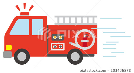 Illustration of a fire engine Illustration of a fire engine 103436878