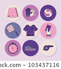 Soccer purple shadow stickers 103437116