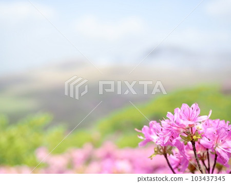 Aso Kusasenri Climbing Kirishima Miyamakirishima Mountaintop View from the summit Superb view 103437345