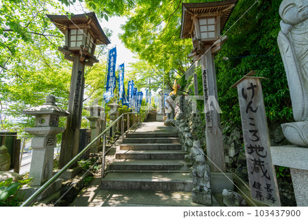《福岡縣》Kogaeru Temple Shingon Buddhist Omuro school Ruriyama Shoboji 103437900