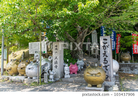 《福岡縣》Kogaeru Temple Shingon Buddhist Omuro school Ruriyama Shoboji 103437906
