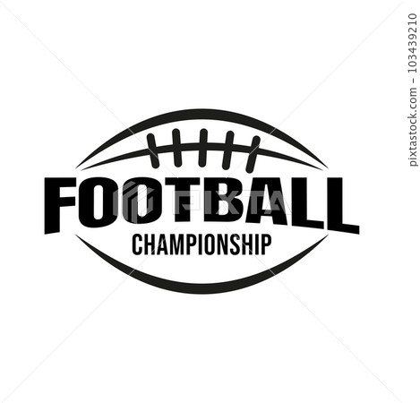 Vintage American Sport football club logo, football club. Tournament football club emblem, illustration design template on white background 103439210