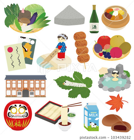 群馬縣特產插圖集 103439282