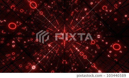 隧道VJ發光球體網格科學紅[其他版] 103440389