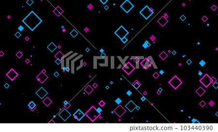 VJ粒子菱形流行矩形藍紫黑背景【另有版本】 103440390