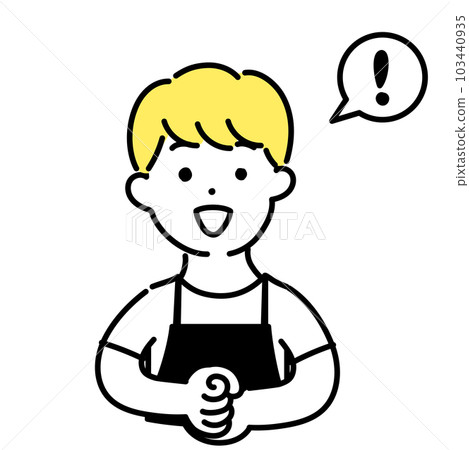 Illustration series of cute people _ male clerk _ flash Illustration series of cute people _ male clerk _ flash 103440935
