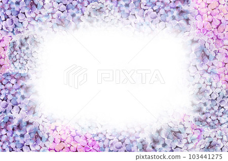 hydrangea flower watercolor illustration for frame and postcard. decorating ideas for invitation cards hydrangea flower watercolor illustration for frame and postcard. decorating ideas for invitation cards 103441275