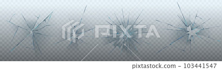 Window glass crack texture vector effect isolated 103441547