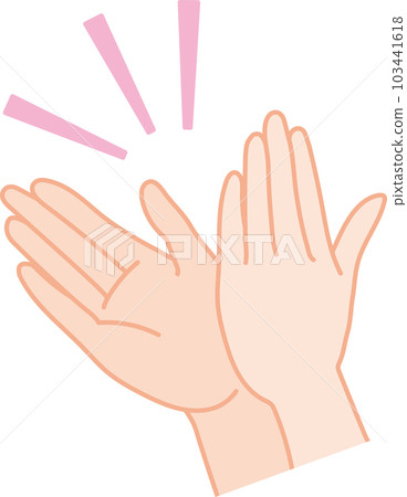 Applause hand _ Applause from the lower right 103441618