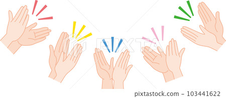 拍手_劈啪聲_設置_5個拍手_效果線 103441622