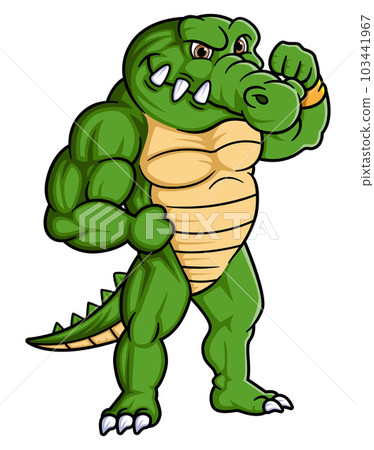 Strong Crocodile with good pose  103441967