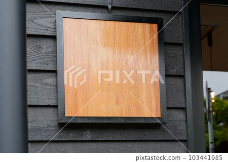 Store signboard wooden copy space 103441985