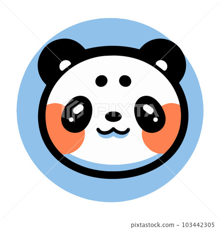 Hand Drawn cute panda in doodle style 103442305