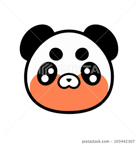 Hand Drawn cute panda in doodle style Hand Drawn cute panda in doodle style 103442307