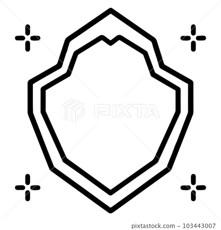 vintage logo in flat line art style vintage logo in flat line art style 103443007