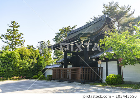 Kyoto, Nanzenji Temple in the early morning, Imperial messenger gate, the season of fresh greenery 103443556