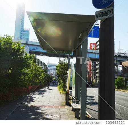 Bus stop and scenery of Harukas Bus stop and scenery of Harukas 103445221
