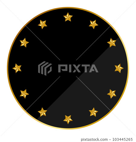 Luxurious marine style emblem black & gold Luxurious marine style emblem black & gold 103445265