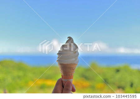 Okinawa Uruma Kafu Banta Soft Serve Ice Cream 103445595
