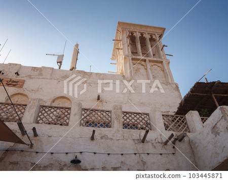 Al seef-old historical district with traditional Arabic architecture. 103445871