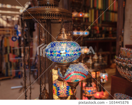 Al seef-old historical district with traditional Arabic architecture. 103445876