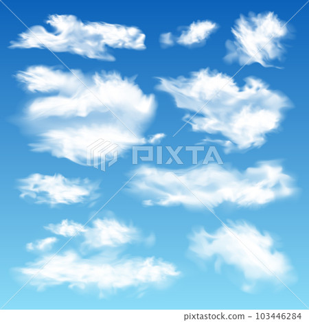 Blue Sky Clouds Set 103446284