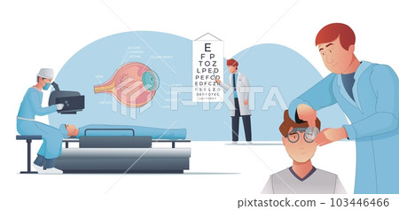 Vision Correction Flat Illustration Vision Correction Flat Illustration 103446466