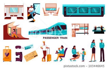 Passenger Train Flat Set 103446645