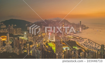May 29 2023 Hong Kong Cityscape, View from Red Incense Burner Summit 103446710